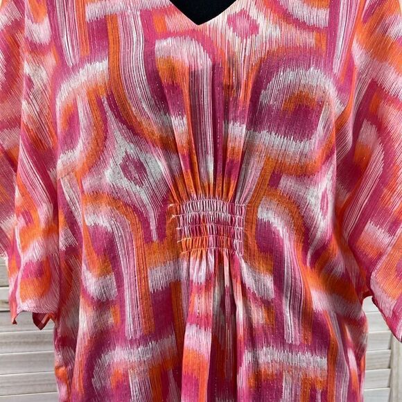 Vilagallo Ikat Kaftan Cover Up Dress 38 / 6 - Picture 3 of 14
